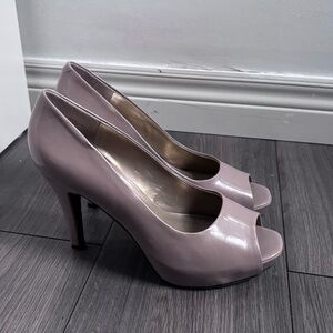 Mauve Open Toe Heels
